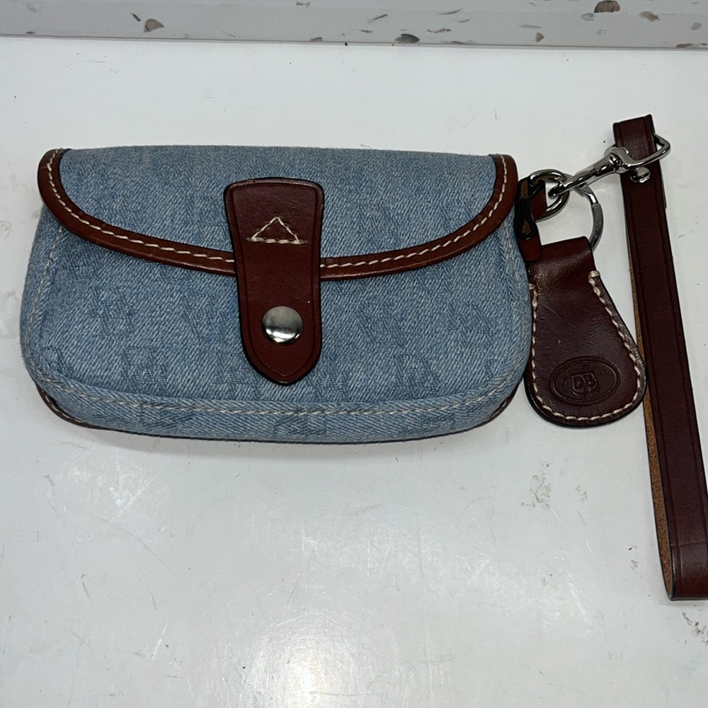 Dooney and Bourke denim wristlet